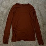 Lululemon  athletica Long Sleeve Top - Rust Photo 0