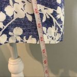 Kensie Blue White Floral Tassel Fringe Shift Dress Photo 7