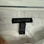 Eileen Fisher White Straight Leg Jeans Size 6 Photo 4