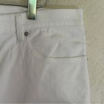 Eileen Fisher Women's Straight Leg White Cropped Ankle Raw Hem Jeans Size XL Photo 7