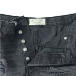 Free People NWT! Maggie Mid Rise Distressed Cut-Off Black Shorts - Size 28 Photo 8