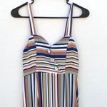 Eva Rose NWT  Womens Size XS Elise Multi-Stripe Halter Strap Dress with pockets Photo 5