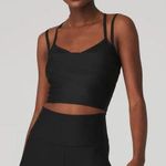 ALO Airlift Double Check Bra Tank Black Size XS Photo 0