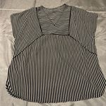 Source Unknown Black and White Short Sleeve Boxy Swim Coverup Size undefined Photo 0