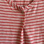 Marc by Marc Jacobs  Tank Top Red & White Striped Scoop Neck Tee Sz S EUC Photo 4