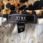 Vibe Sportwear Women’s Animal Print Off the Shoulder Blouse Sz M Photo 7