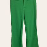 ZARA Green High Waist Cropped Flare Leg Pants Size Small Photo 4