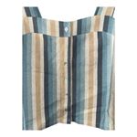 Knot Sisters ANTHROPOLOGIE Striped Linen Blend Tank, Small Photo 1