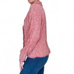 Tianello Pink Paisley Embroidered Fringe Bohemian Tapestry Light Jacket Photo 2