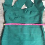 Herve Leger NEW Cutout Bandage Midi Dress In Emerald Medium Photo 7