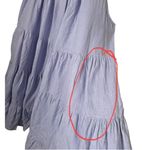 GabyGa Tiered Maxi Linen Dress Womens One Size Purple Cottagecore Festival Beach Photo 7