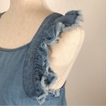 BP  Chambray ruffle apron strap crop tank top S Photo 5