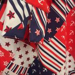 D & Co Beach Coverup Dress Patriotic Nautical USA Boat Size Large Pink Photo 6