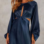 VICI  Midnight Blue Long Sleeve Dress Sz S Photo 0