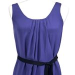 Alexander Wang 100% Silk Wrap Mini Cocktail Dress 2 Purple Petal Belt Tie Luxury Photo 2