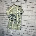 Cream and White Graphic Short Sleeve Tee SZ L Dandelion Streetwear Crew Neck Green Size L Photo 8