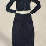 Bebe  black and silvery two piece set  Photo 0