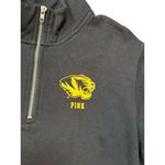 PINK - Victoria's Secret Victorias Secret Pink Womens Black & Yellow Missouri Tigers Half Zip Sweatshirt Photo 1