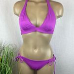 Victoria's Secret Victoria’s Secret Purple Halter String 2 Piece Bikini Bathing Swim Suit XS Photo 0