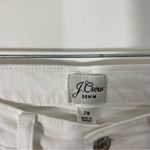 J.Crew Denim Billie Demi Boot Crop Raw Hem White Jeans Size 28 Photo 1