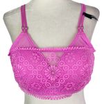 Aerie New Wireless Push Up Joy Lace Convertible Strap Bra Pink Size 38B Photo 0
