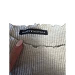 Brandy Melville Small Gray Ribbed Knit Cropped Short Sleeve Top Photo 2