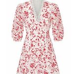 La Maison Talulah Dance And Romance Crochet eyelet Mini Dress sz L White Size L Photo 0