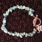 Genuine Howlite with Freshwater Pearl Blue Photo 1