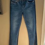 Tularosa  Two-Tone Blue Flare Jeans Photo 4