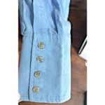 Soft Surroundings Blue Denim Button Front Long Sleeve Shirt Dress XL Photo 3