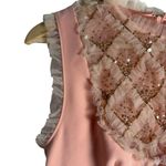 Elisabetta Franchi Blush Pink Sleeveless Frilly Bow Preppy Sheath Mini Dress 4 Photo 7