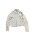 Mango Cream Ribbed Collared Long Sleeve Sweater S Minimalist Chic Preppy Neutral Photo 1