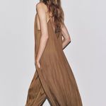 ZARA  ZW collection voluminous brown jumpsuit bohemian hippie oversized style Photo 9