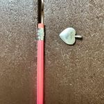 Silver Tone Pewter Initial Monogram M Charm Pendant Necklace Photo 3