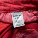 Just USA New! vermiliion red skinny jeans, women size 31 Photo 9