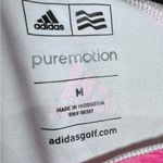 Adidas Golf Puremotion driFit white and pink sleeveless polo top size medium Photo 4
