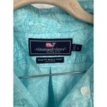 Vineyard Vines  Slim Fit Whale Shirt Women Large Blue Turtle Print Tropical Photo 2