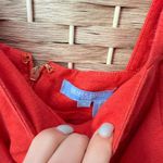 Draper James Red Linen Puff Sleeve Dress Photo 3