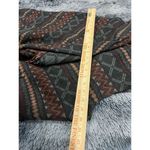 Democracy  Gray/Multi Boho Western FLEECE 1-Button DRAPED Fringe HOODED VEST Sz M Photo 5