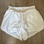 Aerie White Athletic Shorts Photo 1