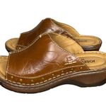 Josef Seibel Catalonia 80 Brandy Leather Mule Slide Sandals Size 6/37 comfort Brown Photo 3