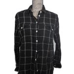 Madewell  Lightspun‎ black and white checkered button up shirt Women's size S Photo 0