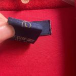 Vintage Christmas Wool Vest, Size Large, Life Style Embroidered Red Photo 5