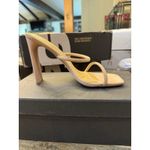 Tony Bianco Florence Skin Phoenix Leather Square Toe Sandal Heel Size 6 Photo 1