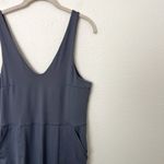 Zella [] Grey Folkstone Scoop V-Neck Wide Leg Sleeveless Tank Jumpsuit Size XL Photo 6