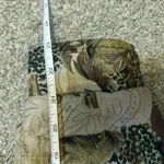 100% Silk Tan Leopard Abstract Anna & Frank Bomber Jacket Size Medium Vintage Photo 10