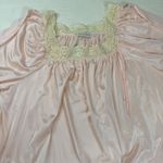 Diane Von Furstenberg VTG  Lace Trim Nightgown – Pale Pink‎ Size L Photo 5