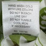 Rose + Olive Green White Floral Peasant Blouse Tassel Tie Boho Cottagecore L/XL Size 1X Photo 7