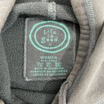 Life is Good  Hoodie Women XL Blue Gray Fleece Embroidered Pullover Photo 3