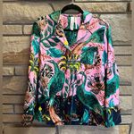 Anthropologie Raphael Balme Peacock Flannel Sleep Pants & Shirt Top XS S Pink Photo 8